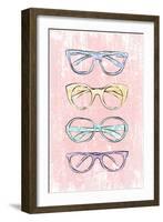 Pink Glasses-Martina Pavlova-Framed Art Print