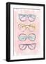Pink Glasses-Martina Pavlova-Framed Art Print