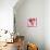 Pink & Gold Heart Strokes I-Gina Ritter-Mounted Art Print displayed on a wall