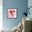 Pink & Gold Heart Strokes I-Gina Ritter-Framed Art Print displayed on a wall