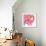 Pink & Gold Heart Strokes II-Gina Ritter-Framed Art Print displayed on a wall