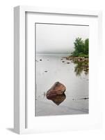 Pink Granite In Jordan Pond at Acadia-Steve Gadomski-Framed Photographic Print