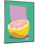 Pink Grapefruits-ATOM-Mounted Giclee Print