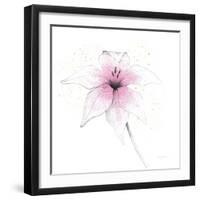 Pink Graphite Flower V-Avery Tillmon-Framed Art Print