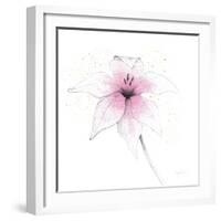 Pink Graphite Flower V-Avery Tillmon-Framed Art Print