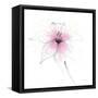 Pink Graphite Flower V-Avery Tillmon-Framed Stretched Canvas