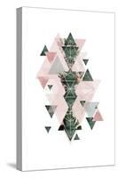 Pink Green Geometric 2-Urban Epiphany-Stretched Canvas