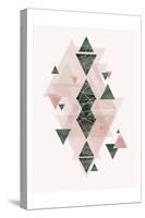 Pink Green Geometric 3-Urban Epiphany-Stretched Canvas