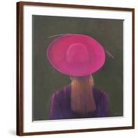 Pink Hat, 2014-Lincoln Seligman-Framed Giclee Print