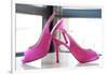 Pink Heels-Erin Berzel-Framed Art Print