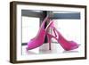 Pink Heels-Erin Berzel-Framed Art Print