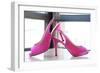 Pink Heels-Erin Berzel-Framed Art Print