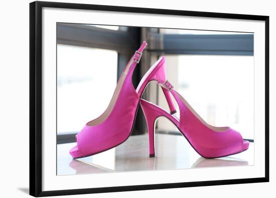 Pink Heels-Erin Berzel-Framed Premium Giclee Print