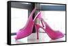 Pink Heels-Erin Berzel-Framed Stretched Canvas