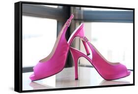 Pink Heels-Erin Berzel-Framed Stretched Canvas