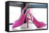 Pink Heels-Erin Berzel-Framed Stretched Canvas