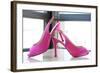 Pink Heels-Erin Berzel-Framed Art Print