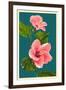 Pink Hibiscus-Lantern Press-Framed Art Print