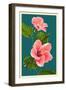 Pink Hibiscus-Lantern Press-Framed Art Print