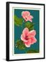 Pink Hibiscus-Lantern Press-Framed Art Print