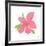 Pink Hibiscus-Nola James-Framed Art Print