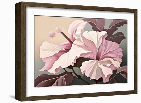 Pink Hibiscus-Lea Faucher-Framed Art Print