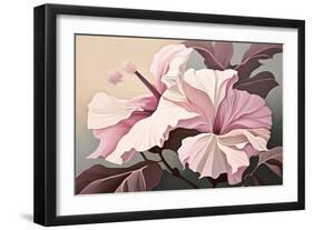Pink Hibiscus-Lea Faucher-Framed Art Print