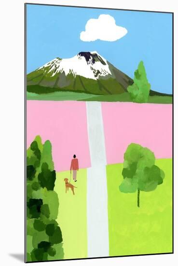 Pink Hill-Hiroyuki Izutsu-Mounted Giclee Print