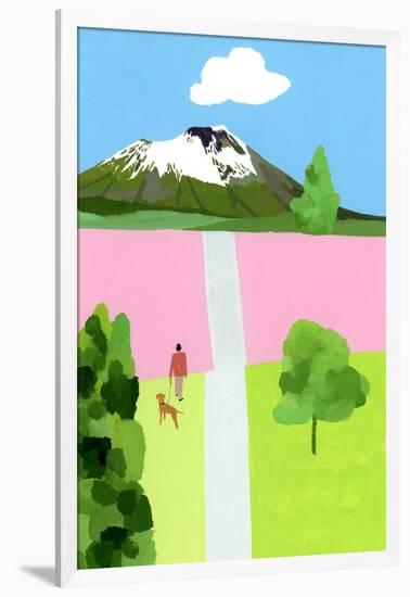 Pink Hill-Hiroyuki Izutsu-Framed Giclee Print