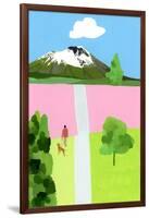 Pink Hill-Hiroyuki Izutsu-Framed Giclee Print