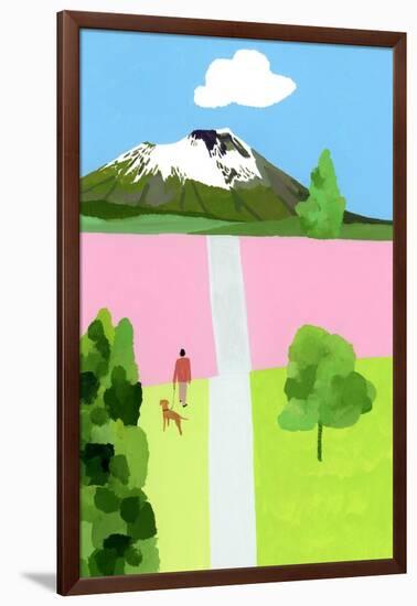 Pink Hill-Hiroyuki Izutsu-Framed Giclee Print