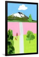 Pink Hill-Hiroyuki Izutsu-Framed Giclee Print