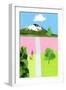 Pink Hill-Hiroyuki Izutsu-Framed Giclee Print