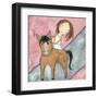 Pink Horse-Carla Sonheim-Framed Art Print