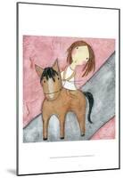 Pink Horse-Carla Sonheim-Mounted Print