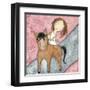 Pink Horse-Carla Sonheim-Framed Art Print