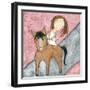 Pink Horse-Carla Sonheim-Framed Art Print