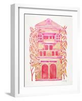 Pink House-Cat Coquillette-Framed Giclee Print