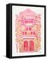Pink House-Cat Coquillette-Framed Stretched Canvas