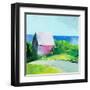 Pink House-Martha Wakefield-Framed Art Print