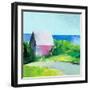 Pink House-Martha Wakefield-Framed Art Print