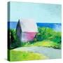 Pink House-Martha Wakefield-Stretched Canvas