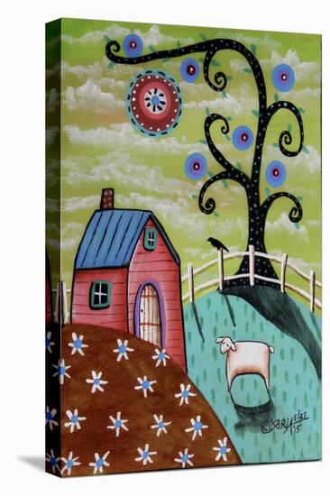 Pink House-Karla Gerard-Stretched Canvas