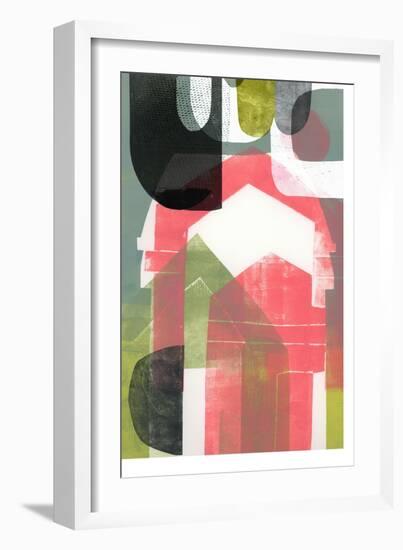 pink houses-Stacy Milrany-Framed Art Print