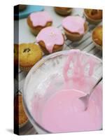 Pink Icing for Fairy Cakes-Winfried Heinze-Stretched Canvas