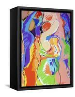 Pink Impression-Diana Ong-Framed Stretched Canvas