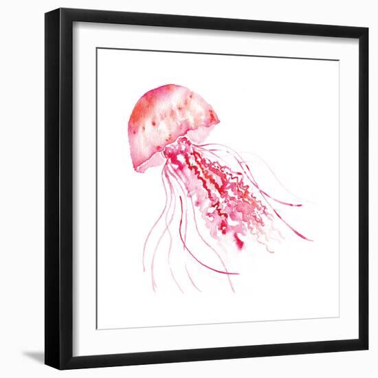 Pink Jellyfish-Sara Berrenson-Framed Art Print