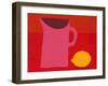 Pink Jug and Lemon-Sophie Harding-Framed Giclee Print