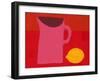 Pink Jug and Lemon-Sophie Harding-Framed Giclee Print