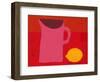 Pink Jug and Lemon-Sophie Harding-Framed Giclee Print